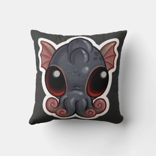 倍はベビーのCthulhuのよくか邪悪な枕味方しました クッション (裏面)