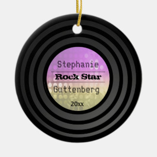 倍はレトロのビニールのピンクのディスコライト記念品味方しました セラミックオーナメント