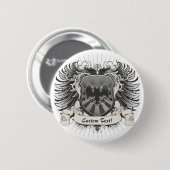 倍はワシの頂上の先頭に立ちました 缶バッジ (正面&裏面)