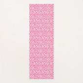 倍は味方しました: ピンクのヒョウおよびピンクのシマウマのプリント ヨガマット (正面)