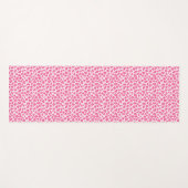 倍は味方しました: ピンクのヒョウおよびピンクのシマウマのプリント ヨガマット (正面(横))