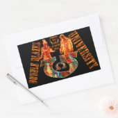 倍は大学燃えます 長方形シール (封筒)