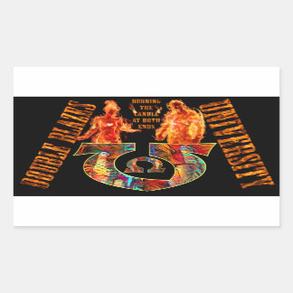 倍は大学燃えます 長方形シール