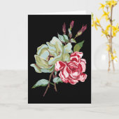 倍は黒い挨拶状に上がりました-中消して下さい カード (黄色い花)