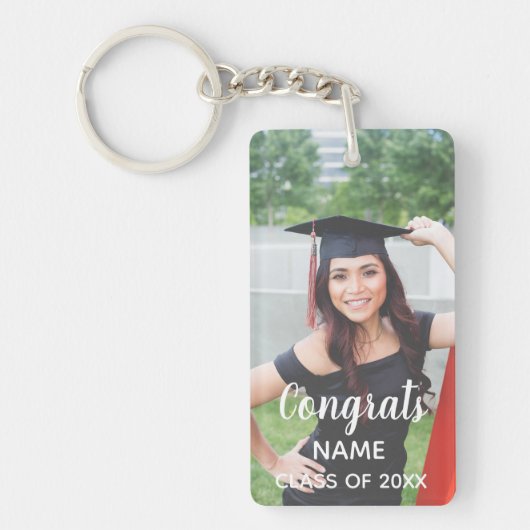 倍は、写真、卒業生味方しました キーホルダー (正面)