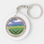 倍はWhitetopのシールKeychainのあたりで味方しました キーホルダー (裏面)