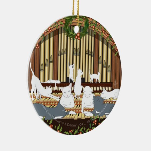 …倍を配管している11匹の猫は味方しました セラミックオーナメント (右)
