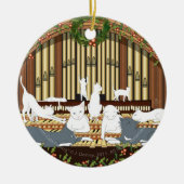 …倍を配管している11匹の猫は味方しました セラミックオーナメント (正面)