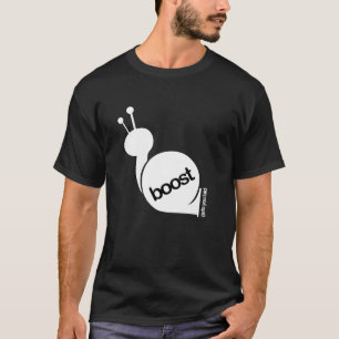 倍力は置かれて-白いかたつむり得ます Tシャツ