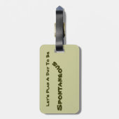 "倍味方しました、印刷された荷物のラベル"は ラゲッジタグ (裏面縦)