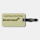 "倍味方しました、印刷された荷物のラベル"は ラゲッジタグ (裏面横)