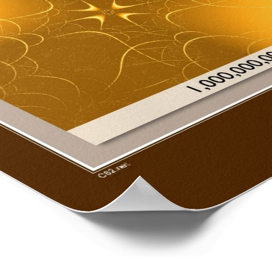 倍率 – オレンジ ポスター (角)