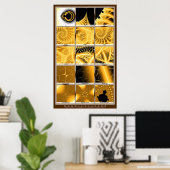 倍率 – オレンジ ポスター (ホームオフィス)