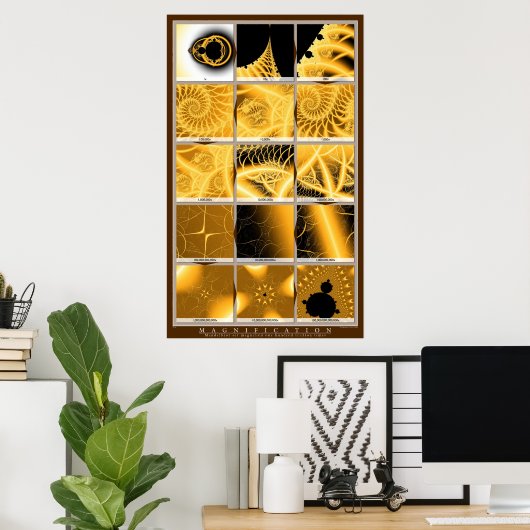 倍率 – オレンジ ポスター (ホームオフィス)