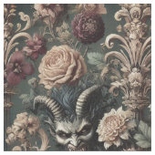 倍音 – 幽霊のよく出るゴシック様式のステートメントタイル ファブリック (クローズアップ)