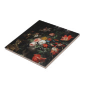 『倒された花束』アブラハム·ミグノン タイル (側面)