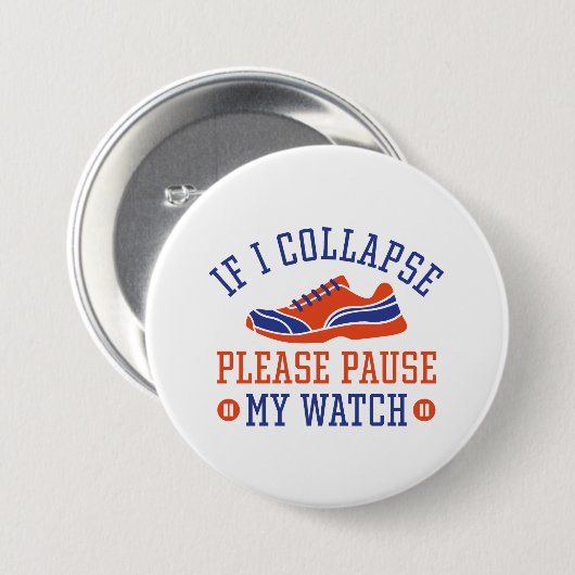 倒もしれたら時計を止めてくれ 缶バッジ (正面&裏面)