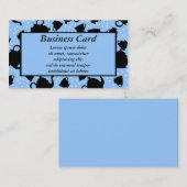 倒れかけたお茶会 名刺 (正面/裏面)