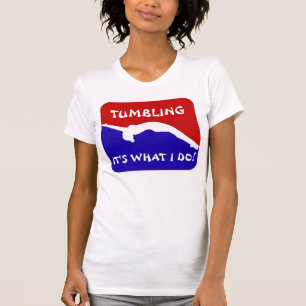 倒れかけた体育専門家のタンクトップ Tシャツ