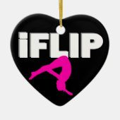 倒れかけた体育専門家 セラミックオーナメント (正面)