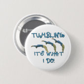 倒れかけた体育専門家 缶バッジ (正面&裏面)