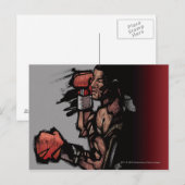 倒れたボクサー ポストカード (正面/裏面)