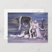 倒れた天使 ポストカード (正面/裏面)