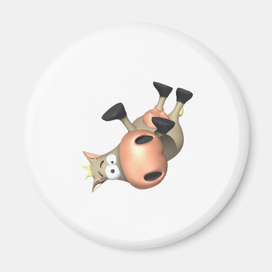 倒れた牛 マグネット (正面)