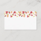 倒れ葉るレシピ – 花嫁のための花嫁 エンクロージャーカード (裏面)