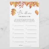 倒れ葉る – 花嫁の年齢 (正面)