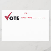 候補者の投票….. チラシ (正面)