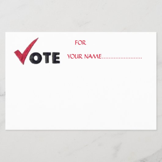 候補者の投票….. チラシ (正面)