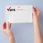 候補者の投票….. チラシ (ハンドル)