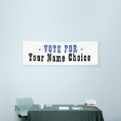 候補者の旗に投票する 横断幕 (トレードショー)