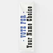 候補者の旗に投票する 横断幕 (縦)