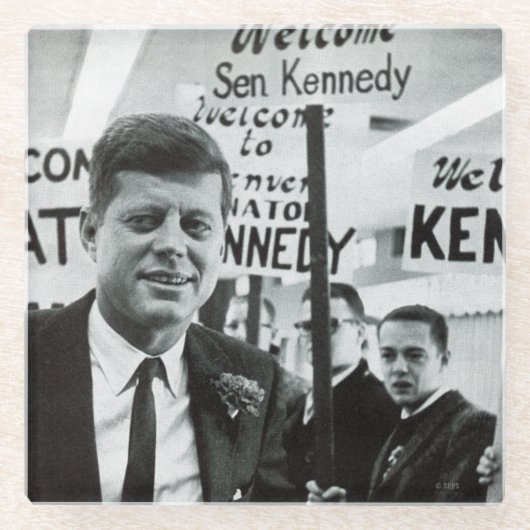 候補者ケネディ ガラスコースター (正面)