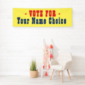 候補者バナーの投票 横断幕 (インサイチュ)