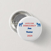候補者名選挙2024年民主国家カスタマイズ 缶バッジ (正面&裏面)