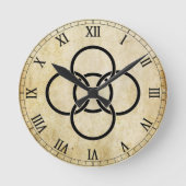 借用平均相互リングや輪 ラウンド壁時計 (正面)