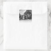 借金で逮捕、プレートV スクエアシール (バッグ)