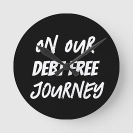 借金のない旅で ラウンド壁時計
