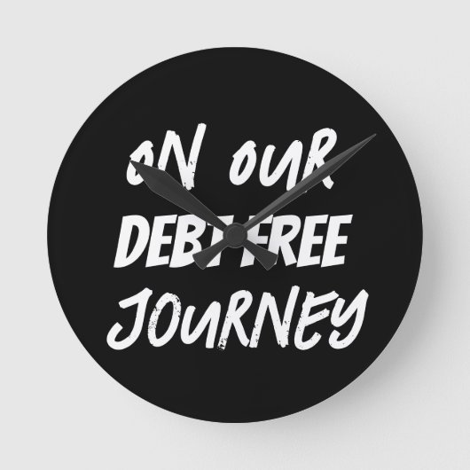 借金のない旅で ラウンド壁時計 (正面)