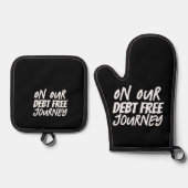 借金のない旅で 鍋つかみ&鍋敷きセット (正面)