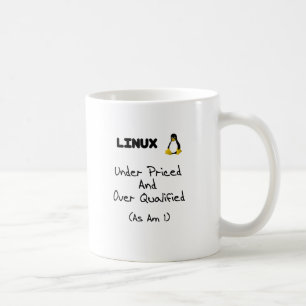 値を付けられたLinuxのマグの下 コーヒーマグカップ