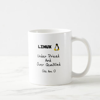 値を付けられたLinuxのマグの下 コーヒーマグカップ