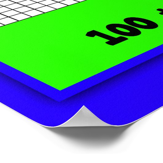 値を1000読に置く=Math Poster ポスター (角)