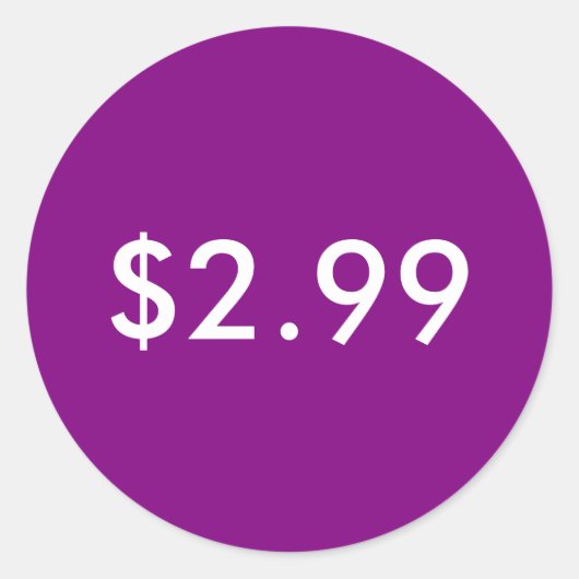 値札 ラウンドシール (正面)