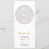 値段表が付いているビジネスメニュー メニュー (裏面)