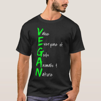 値神々のすべての動物動物アンプ自然ビーガン Tシャツ