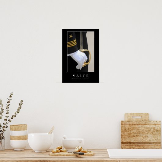 値：感動的引用文1 ポスター (キッチン)